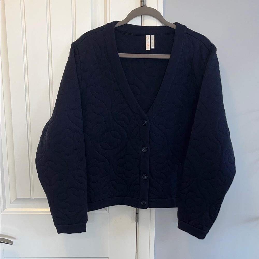 Miiyu x twik Quilted Navy Blue Jacket XL - Picture 3 of 12
